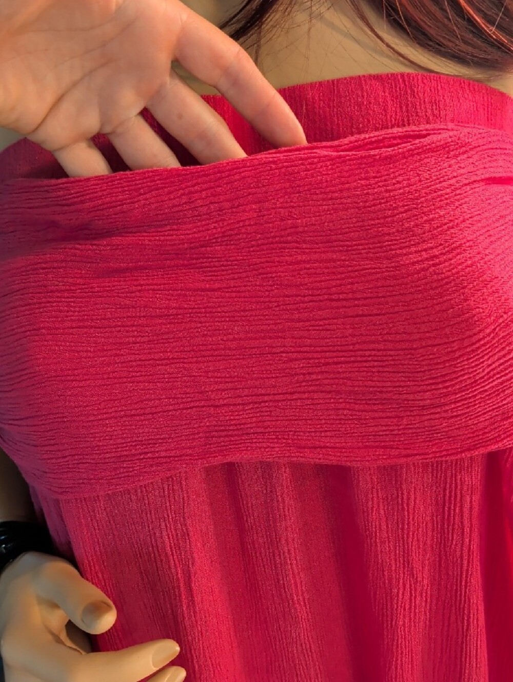 Strapless Large Fuchsia Summer Swim Cover Up - Picture 7 of 11